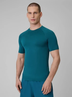 4F Koszulka treningowa slim bezszwowa męska - granatowa S/M