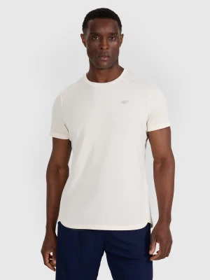 4F Koszulka treningowa szybkoschnąca męska - biała L