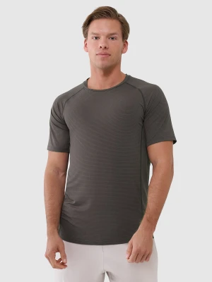 4F Koszulka treningowa szybkoschnąca męska - brązowa XL