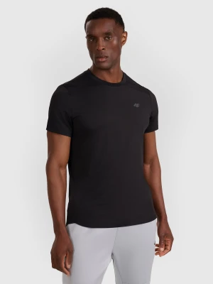 4F Koszulka treningowa szybkoschnąca męska - czarna XXL