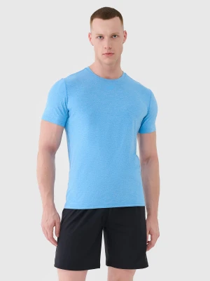 4F Koszulka treningowa szybkoschnąca męska - niebieska S