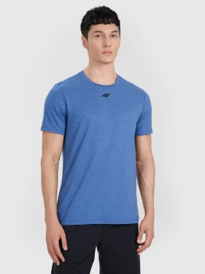 4F Koszulka treningowa szybkoschnąca męska - turkusowa XXL