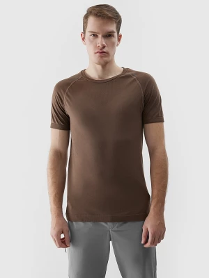 4F Koszulka w kolorze jasnobrązowym do biegania rozmiar: S/M