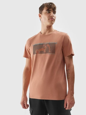 4F Koszulka w kolorze jasnobrązowym rozmiar: XXL