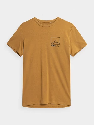4F Koszulka w kolorze jasnobrązowym rozmiar: S