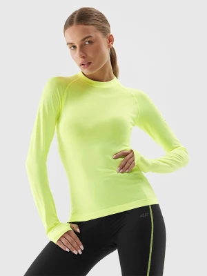 4F Koszulka w kolorze limonkowym do biegania rozmiar: M/L