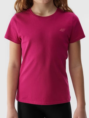 4F Koszulka w kolorze różowym rozmiar: 134