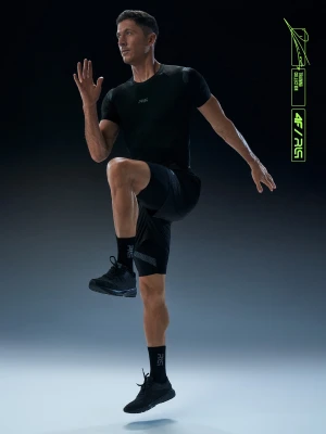 4F Krótkie legginsy treningowe kompresyjne męskie 4F x Robert Lewandowski L