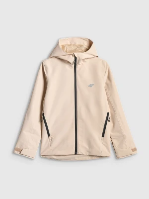 4F Kurtka membrana 5000 dziewczęca - beżowa 134 (8-9 lat)