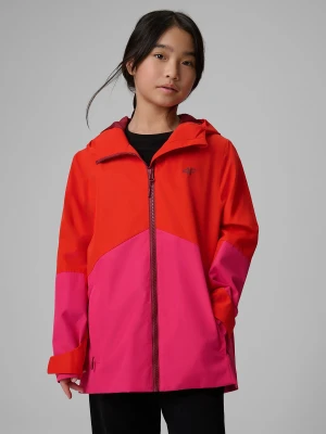 4F Kurtka membrana 5000 dziewczęca - czerwona 158 (12-13 lat)