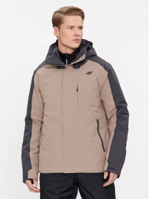 4F Kurtka narciarska 4FAW23TTJAM347 Szary Regular Fit