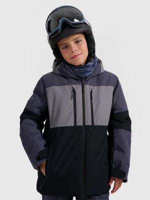 4F Kurtka narciarska membrana 10000 chłopięca - szara 140 (9-10 lat)