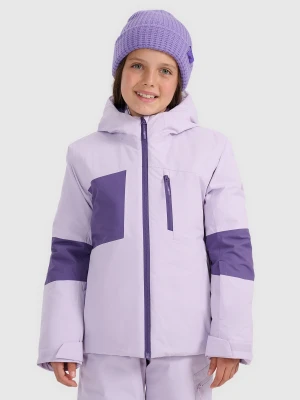 4F Kurtka narciarska membrana 10000 dziewczęca - fioletowa 158 (12-13 lat)