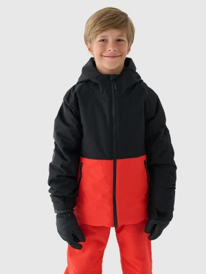 4F Kurtka narciarska membrana 5000 chłopięca - czerwona 122 (6-7 lat)