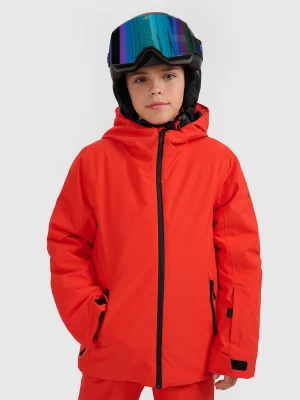 4F Kurtka narciarska membrana 5000 chłopięca - czerwona 158 (12-13 lat)