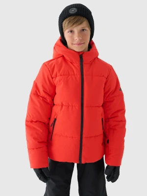 4F Kurtka narciarska membrana 5000 chłopięca - czerwona 164 (13-14 lat)