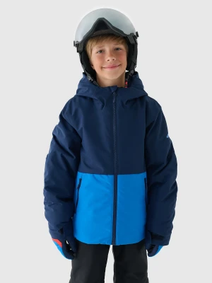 4F Kurtka narciarska membrana 5000 chłopięca - granatowa 146 (10-11 lat)