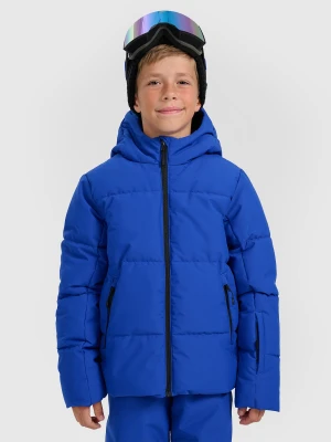 4F Kurtka narciarska membrana 5000 chłopięca - niebieska 152 (11-12 lat)