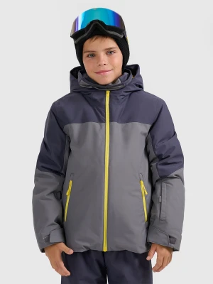 4F Kurtka narciarska membrana 5000 chłopięca - szara 158 (12-13 lat)