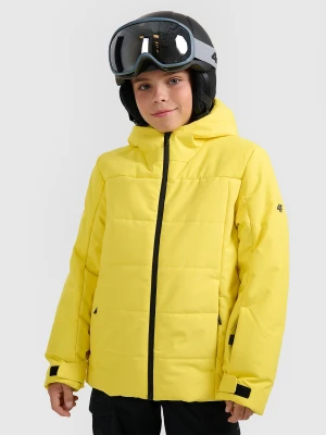 4F Kurtka narciarska membrana 5000 chłopięca - żółta 164 (13-14 lat)