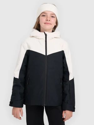 4F Kurtka narciarska membrana 5000 dziewczęca - czarna 146 (10-11 lat)