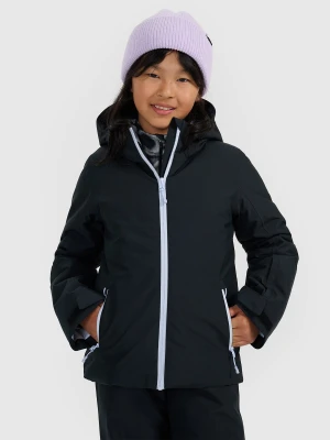 4F Kurtka narciarska membrana 5000 dziewczęca - czarna 152 (11-12 lat)