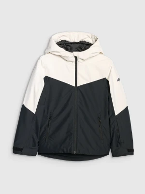 4F Kurtka narciarska membrana 5000 dziewczęca - czarna 152 (11-12 lat)