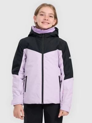 4F Kurtka narciarska membrana 5000 dziewczęca - fioletowa 158 (12-13 lat)
