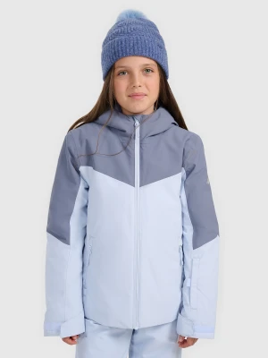 4F Kurtka narciarska membrana 5000 dziewczęca - niebieska 164 (13-14 lat)