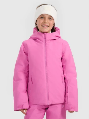 4F Kurtka narciarska membrana 5000 dziewczęca - różowa 152 (11-12 lat)