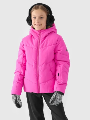 4F Kurtka narciarska membrana 5000 dziewczęca - różowa 152 (11-12 lat)
