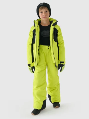 4F Kurtka narciarska membrana 8000 chłopięca - zielona 164 (13-14 lat)