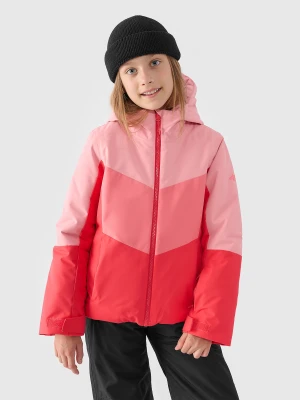 4F Kurtka narciarska membrana 8000 dziewczęca - czerwona 122 (6-7 lat)