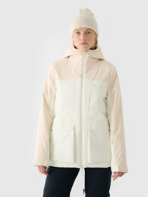 4F Kurtka narciarska membrana NeoDry 8000 damska - beżowa XXL