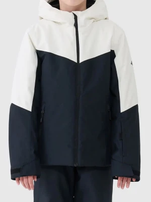4F Kurtka narciarska w kolorze granatowo-białym rozmiar: 134