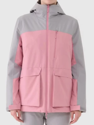 4F Kurtka narciarska w kolorze jasnoróżowo-szarym rozmiar: M