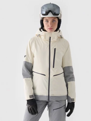 4F Kurtka narciarska w kolorze kremowym rozmiar: L