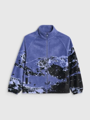 4F Kurtka polarowa w kolorze niebiesko-czarnym rozmiar: 122