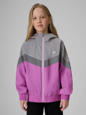 4F Kurtka przejściowa dziewczęca - różowa 152 (11-12 lat)