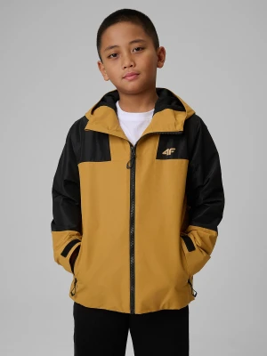 4F Kurtka przejściowa membrana 5000 chłopięca - brązowa 140 (9-10 lat)