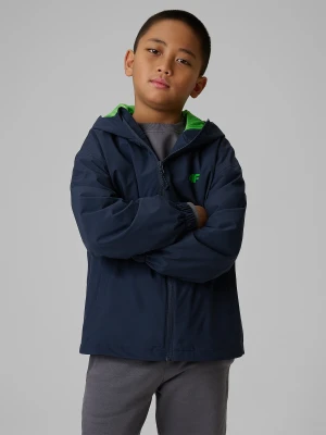 4F Kurtka przejściowa membrana 5000 dziecięca - granatowa 152 (11-12 lat)