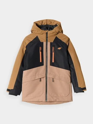4F Kurtka przejściowa w kolorze jasnobrązowo-czarnym rozmiar: 152