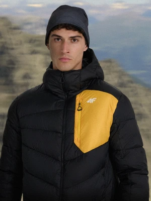 4F Kurtka puchowa trekkingowa z wypełnieniem Primaloft Silver męska - czarna L
