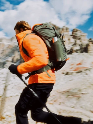 4F Kurtka puchowa trekkingowa z wypełnieniem syntetycznym męska - czerwona M