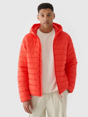 4F Kurtka puchowa z syntetycznym wypełnieniem męska - czerwona M