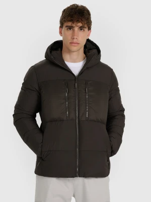 4F Kurtka puchowa z syntetycznym wypełnieniem męska - oliwkowa/khaki XXL