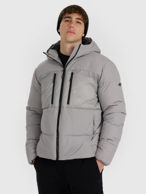 4F Kurtka puchowa z syntetycznym wypełnieniem męska - szara 3XL