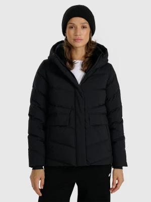 4F Kurtka puchowa z wypełnieniem naturalnym damska - czarna L