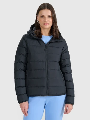 4F Kurtka puchowa z wypełnieniem naturalnym damska - czarna S