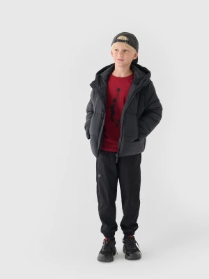 Zdjęcie produktu 4F Kurtka puchowa z wypełnieniem syntetycznym chłopięca - czarna 134 (8-9 lat)